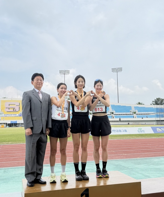 광주시청 육상팀, 전국 육상경기대회 여자 800m 1·2위 석권 기사 이미지