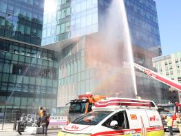  분당소방서, 카카오판교아지트 복합건축물 현지적응훈련 실시     기사 이미지